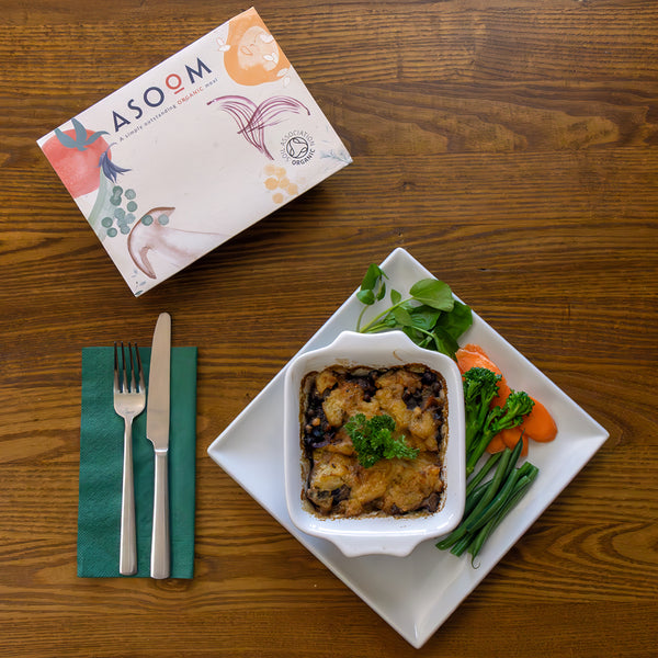 ORGANIC CHESTNUT, THYME & MUSHROOM BAKE