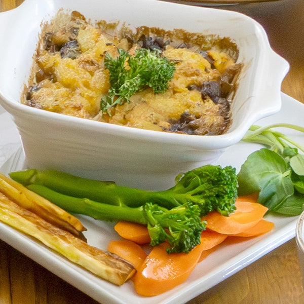 ORGANIC CHESTNUT, THYME & MUSHROOM BAKE