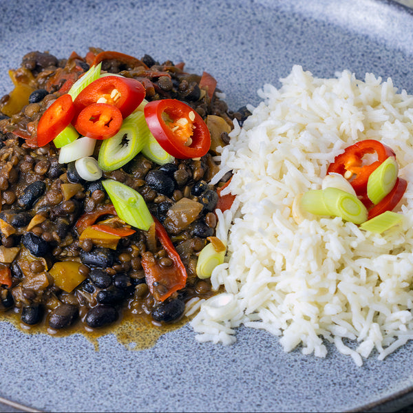 ORGANIC BLACK BEAN & BELUGA LENTIL CUBAN CHILLI