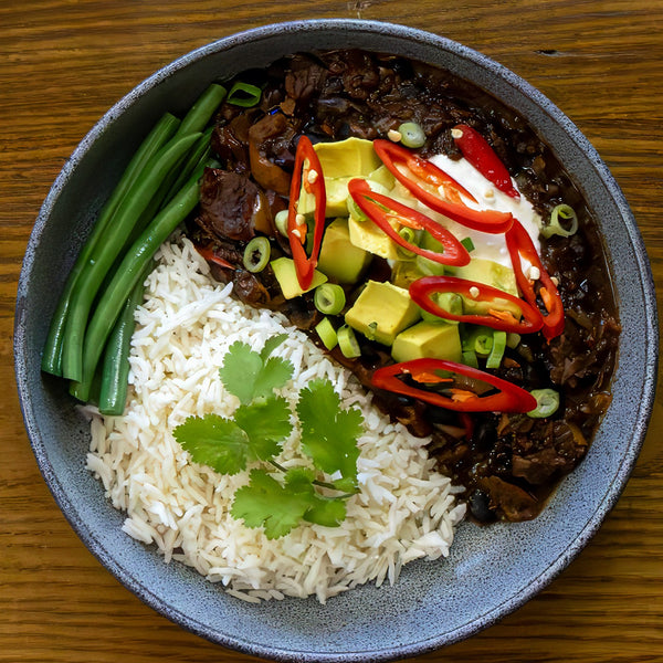 ORGANIC BLACK BEAN & BELUGA LENTIL CUBAN CHILLI