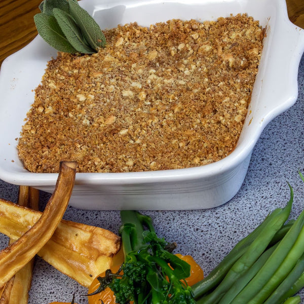 ORGANIC SWEETCORN, LEEK, CANNELLINI BEAN GRATIN